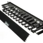 Panduit WMPFSE Horizontal Cable Manager, Rack, 1 RU, Black