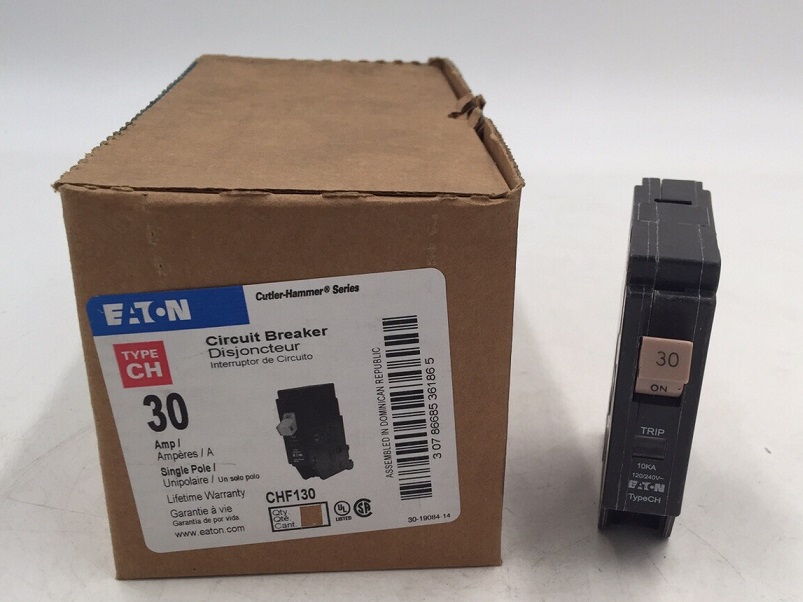 CHF130 Eaton Circuit Breaker 30A 240V 1Pole Trusted Distributor CHF130 Eaton Circuit Breaker 30A 240V 1Pole