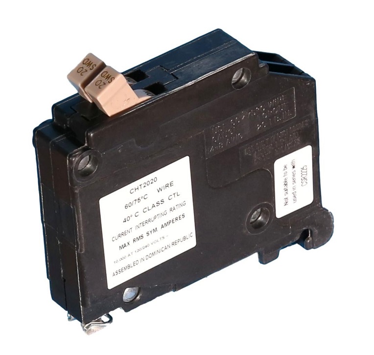 CHT2020 Eaton Circuit Breaker 20A 120/240V 1-Pole Trusted Distributor CHT2020 Eaton Circuit Breaker 20A 120/240V 1-Pole