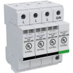 DS74US-230Y/G Citel Surge Protector 480/277V DIN Rail