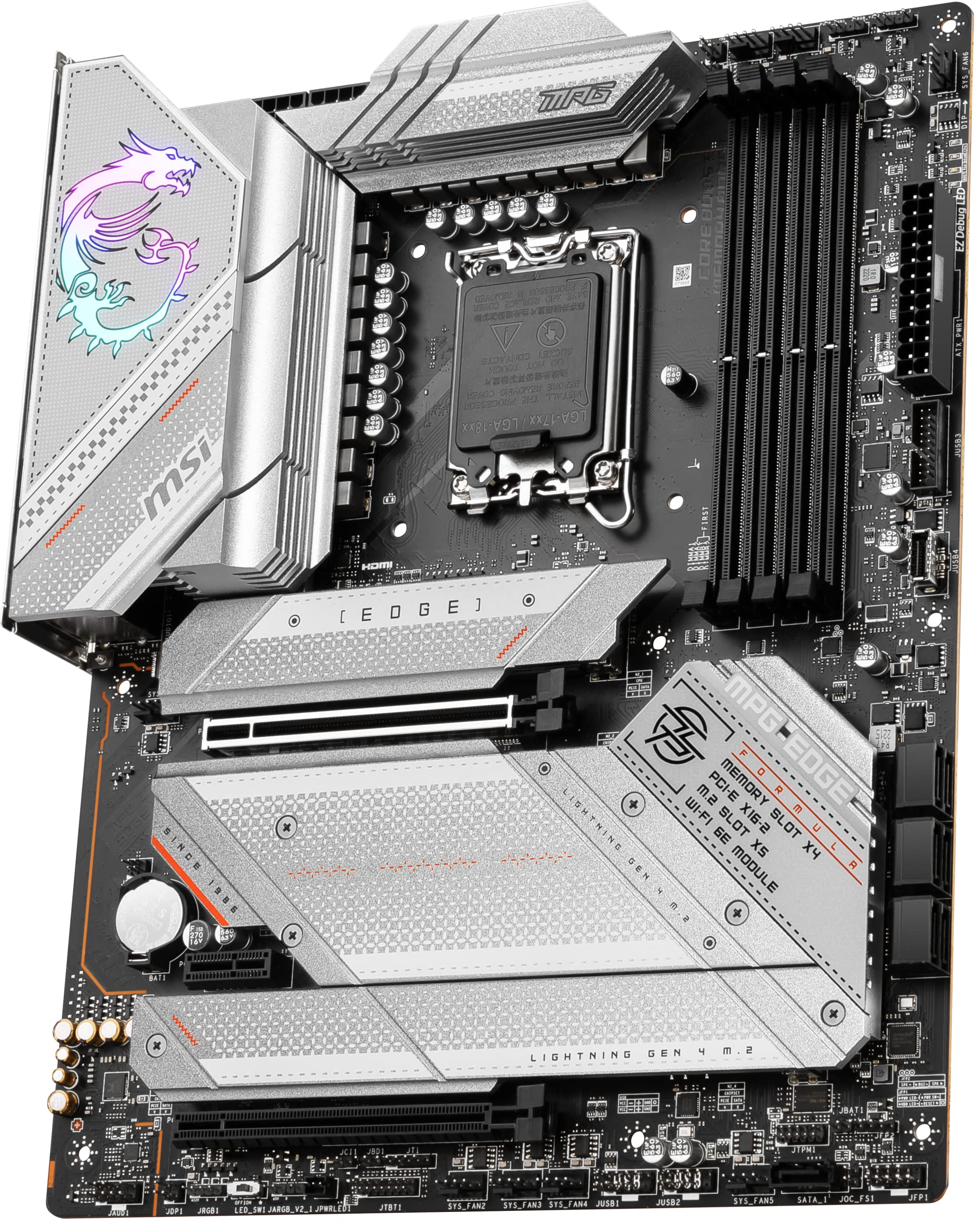 MPG Z790 EDGE WIFI MSI ATX Motherboard Intel Z790 Chipset, Socket LGA-1700 Trusted Distributor MPG Z790 EDGE WIFI MSI ATX Motherboard Intel Z790 Chipset, Socket LGA-1700 - Image 2