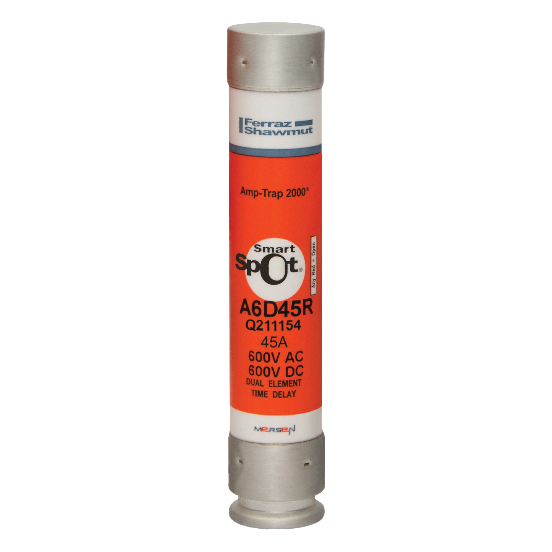 A6D45R Mersen Fuse 45A 600VAC Cartridge Trusted Distributor A6D45R Mersen Fuse 45A 600VAC Cartridge