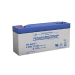 PS-630 F1 PowerSonic Battery Lead Acid 6V 3.5AH Battery