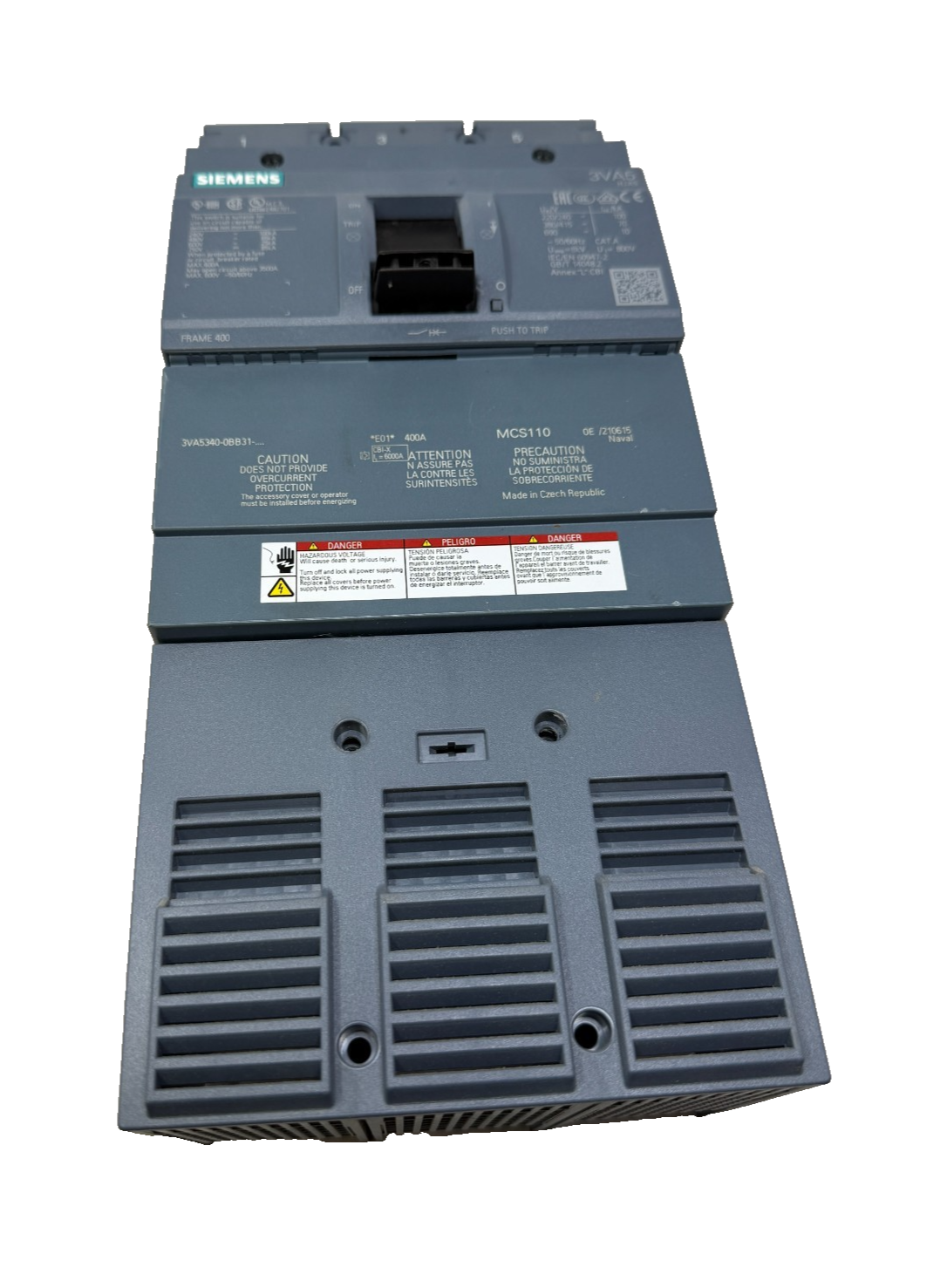 3VA6440-6HL31-0AA0 Siemens Circuit Breaker 480V 400A 3-Pole Trusted Distributor 3VA6440-6HL31-0AA0 Siemens Circuit Breaker 480V 400A 3-Pole