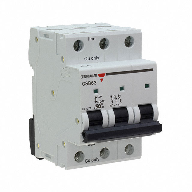 GSB633PC50 Carlo Gavazzi Circuit Breaker 480V 50A 3 Pole Trusted Distributor GSB633PC50 Carlo Gavazzi Circuit Breaker 480V 50A 3 Pole