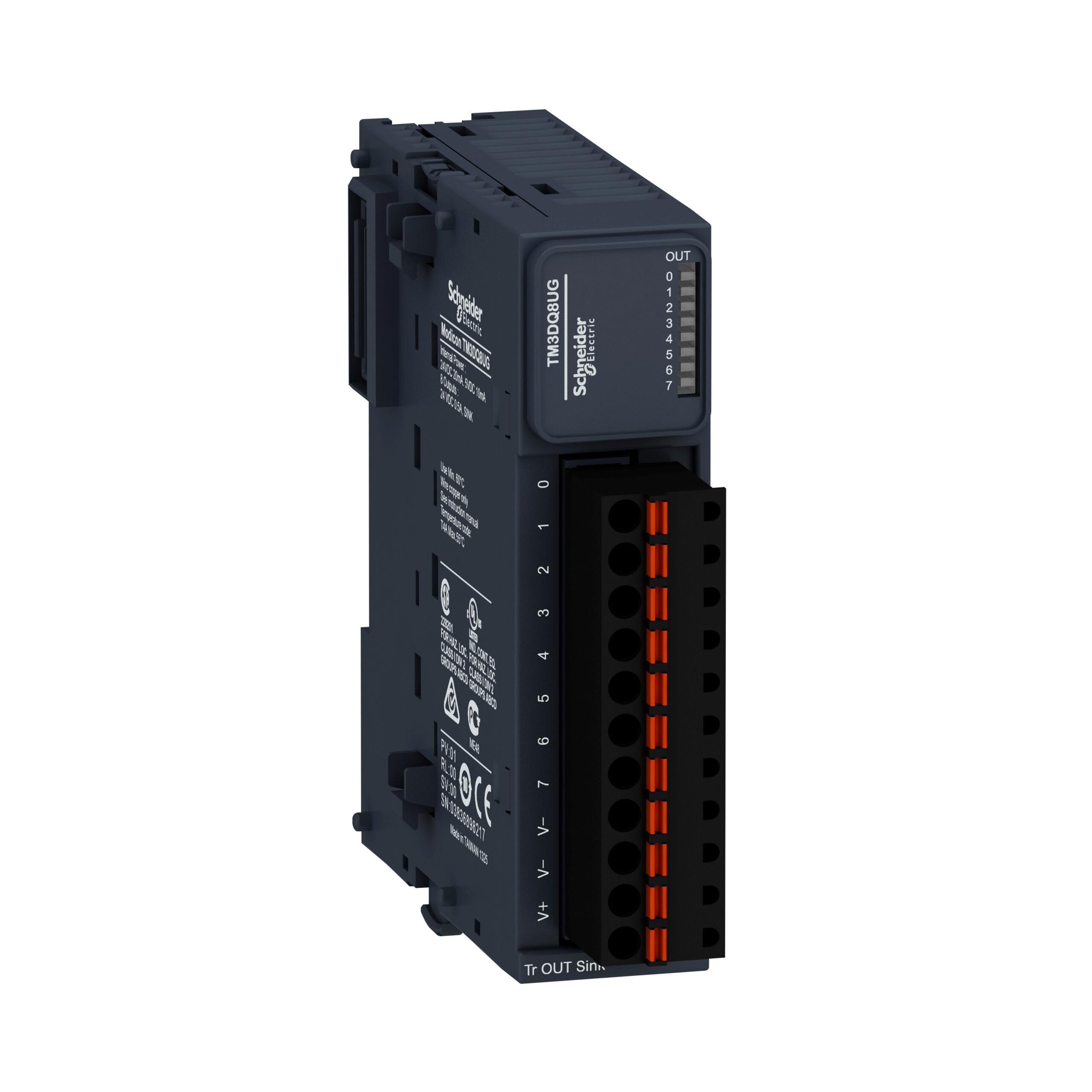 TM3DQ8UG Schneider Output Module 24VDC DIN Rail Trusted Distributor TM3DQ8UG Schneider Output Module 24VDC DIN Rail