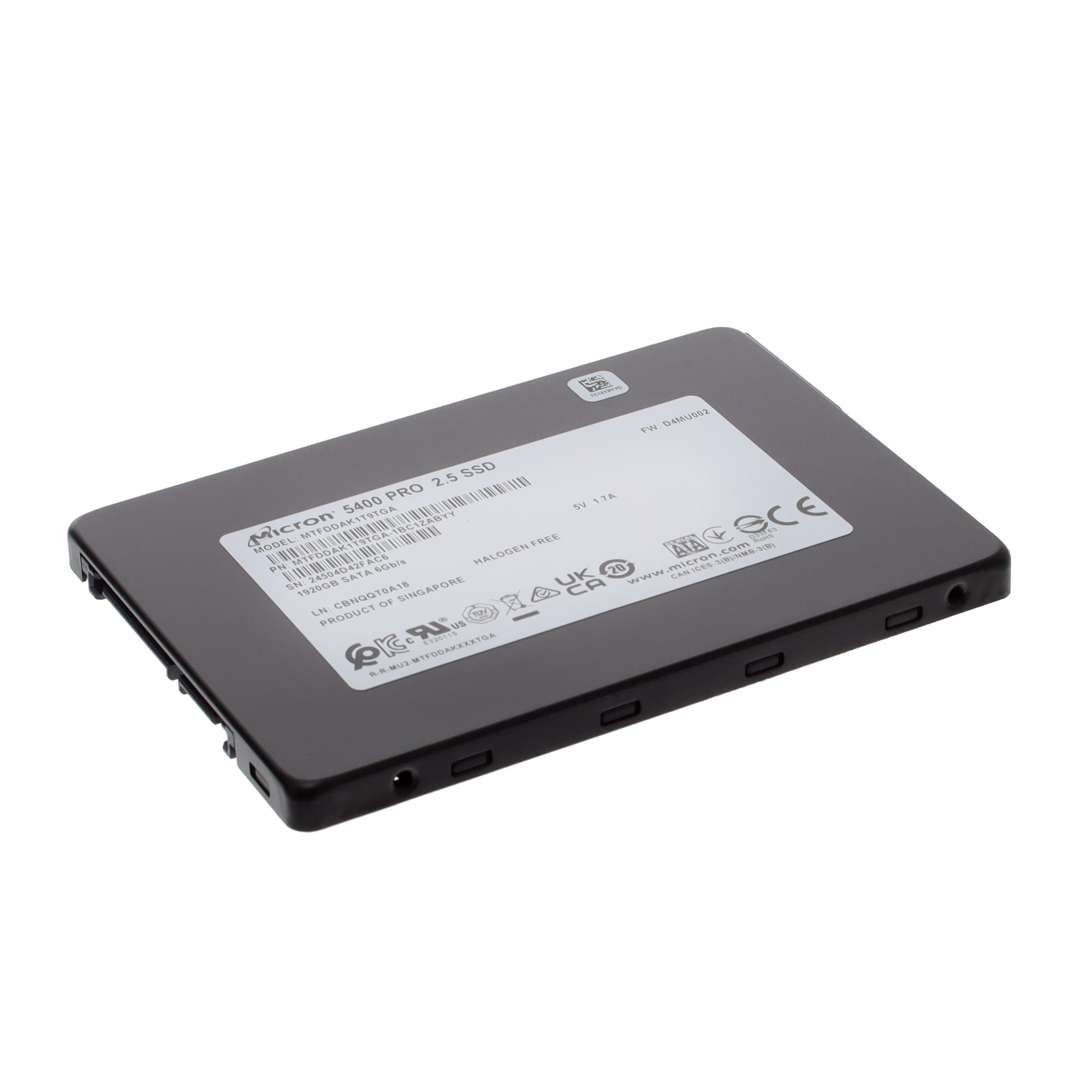 MTFDDAK1T9TGA-1BC1ZABYY Micron Solid State Drive 1.92TB 2.5″ Trusted Distributor MTFDDAK1T9TGA-1BC1ZABYY Micron Solid State Drive 1.92TB 2.5"