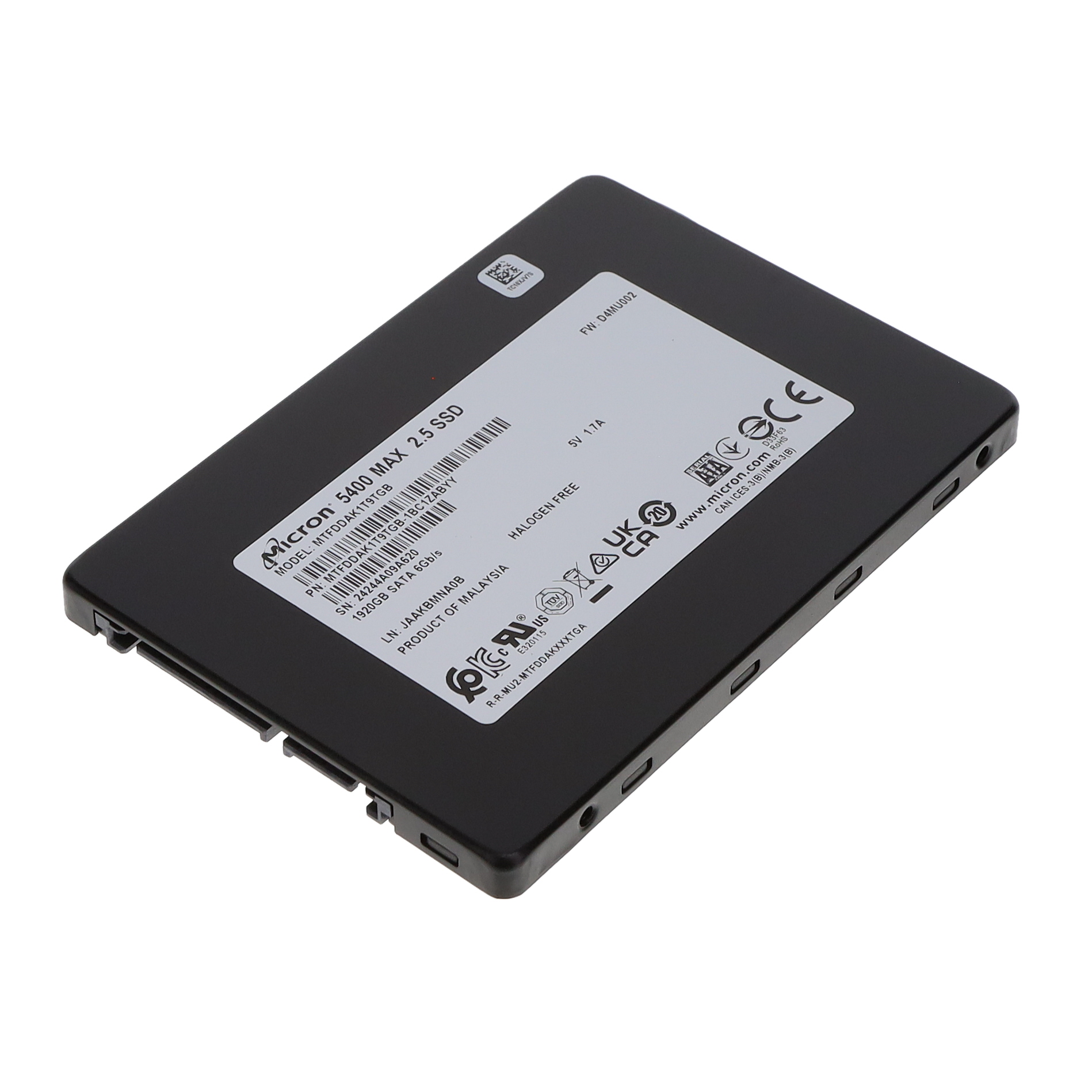 MTFDDAK240TDS-1AW1ZTAYY TR Micron Solid State Drive 240GB 2.5″ Trusted Distributor MTFDDAK240TDS-1AW1ZTAYY TR Micron Solid State Drive 240GB 2.5"