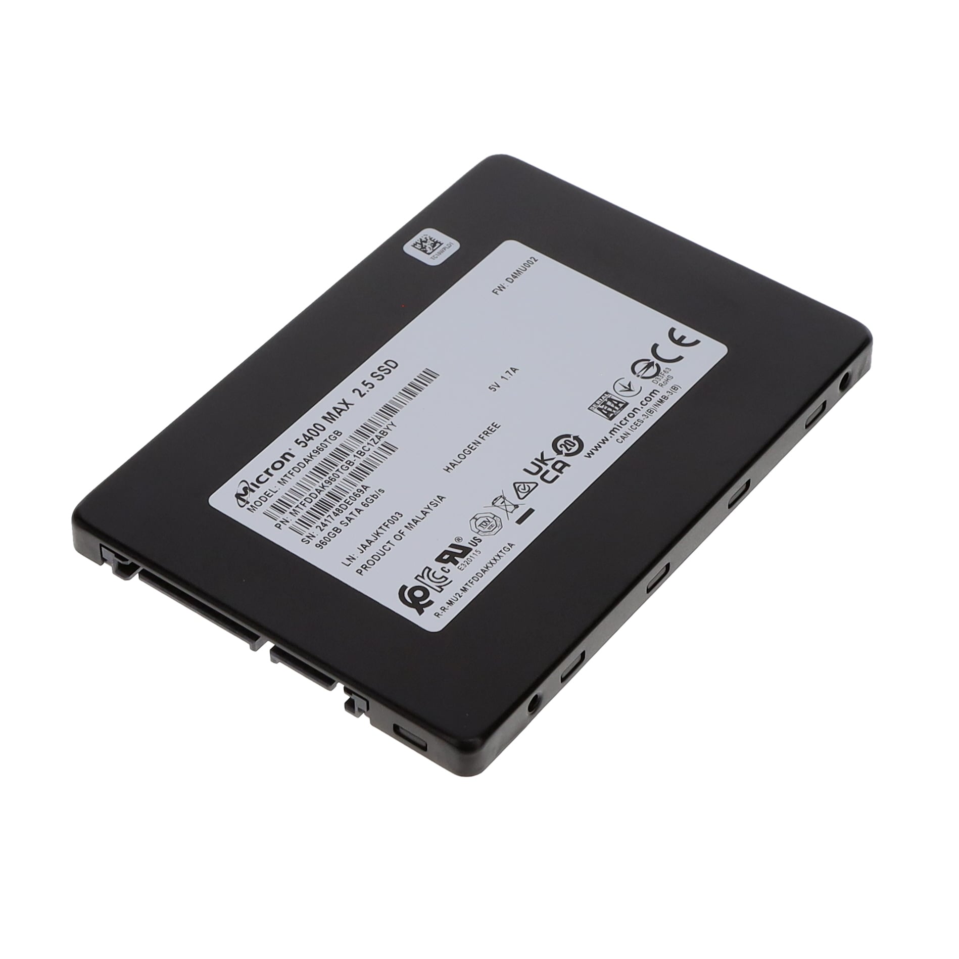MTFDDAK960TGB-1BC1ZABYY Micron Solid State Drive 960GB 2.5″ Trusted Distributor MTFDDAK960TGB-1BC1ZABYY Micron Solid State Drive 960GB 2.5"