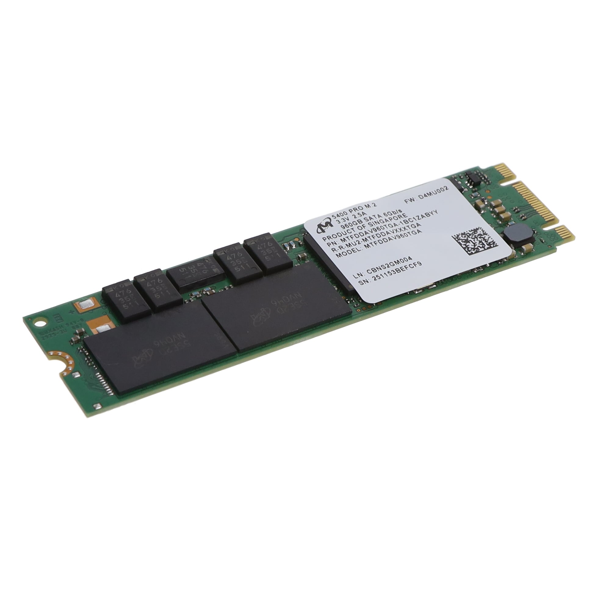 MTFDDAV960TGA-1BC1ZABYY Micron Solid State Drive 960GB M.2 Module Trusted Distributor MTFDDAV960TGA-1BC1ZABYY Micron Solid State Drive 960GB M.2 Module