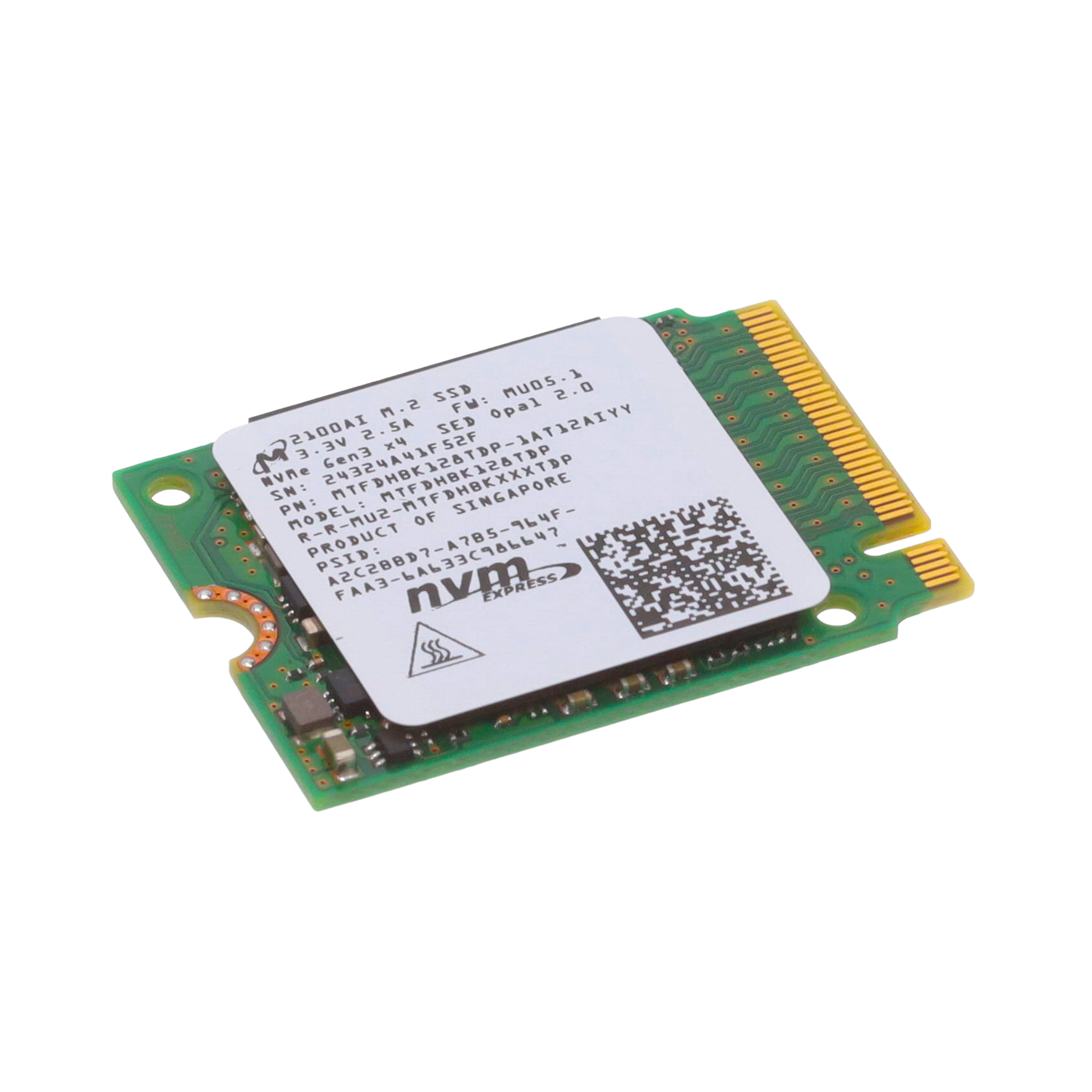 MTFDHBK128TDP-1AT12AIYY Micron Solid State Drive 128GB M.2 Module Trusted Distributor MTFDHBK128TDP-1AT12AIYY Micron Solid State Drive 128GB M.2 Module