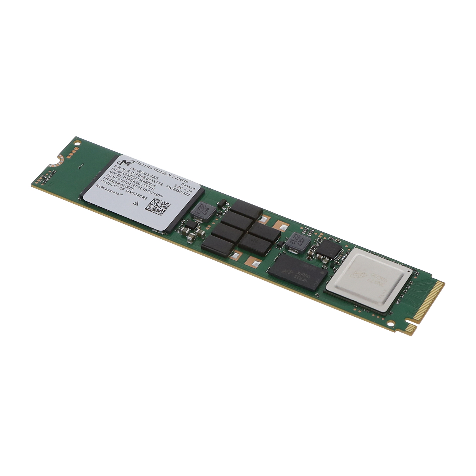 MTFDKBG1T9TFR-1BC1ZABYY Micron Solid State Drive 1.92TB M.2 Module Trusted Distributor MTFDKBG1T9TFR-1BC1ZABYY Micron Solid State Drive 1.92TB M.2 Module