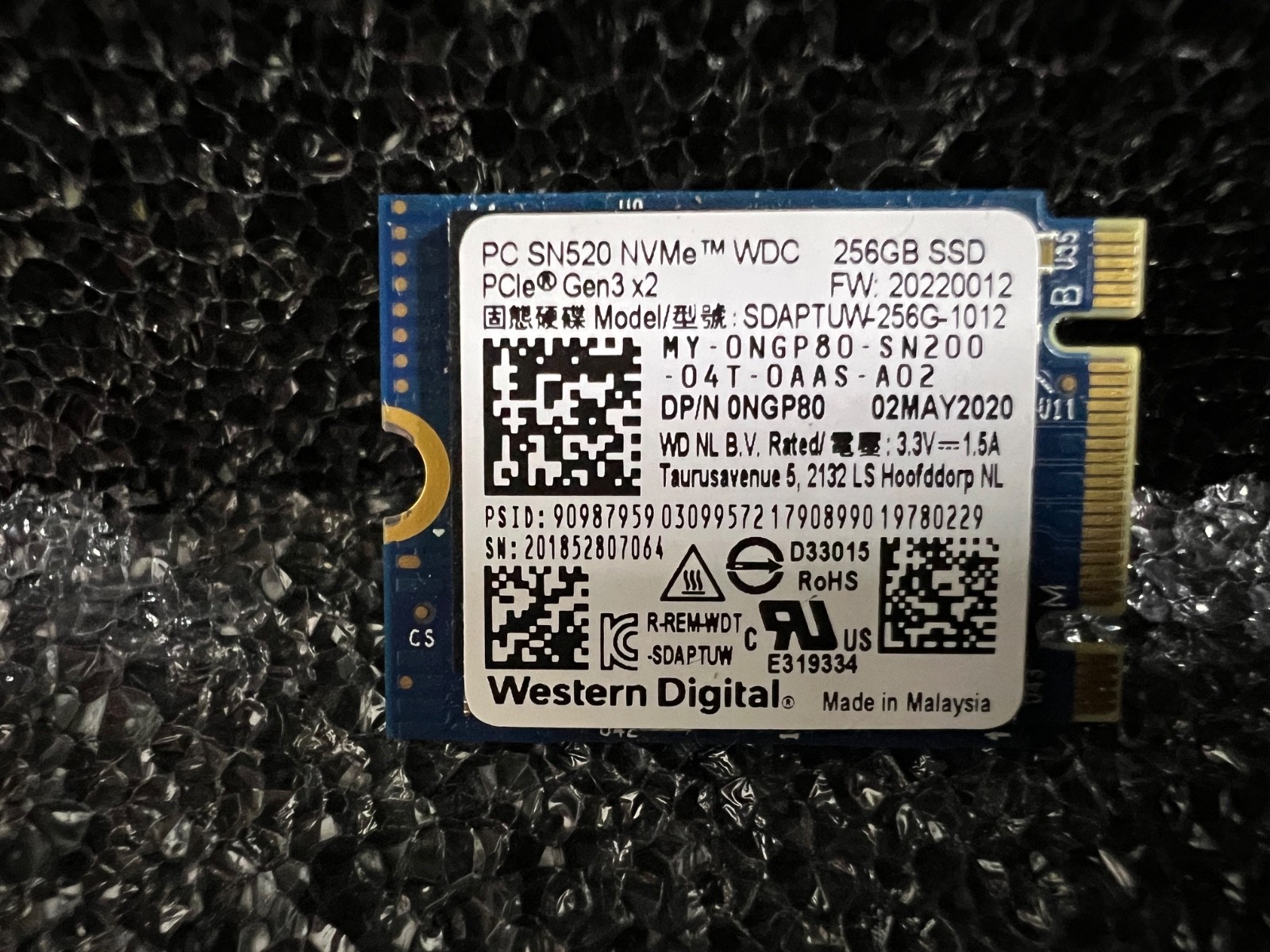 SDAPTUW-256G-1012 Western Digital NVMe SSD 256GB Trusted Distributor SDAPTUW-256G-1012 Western Digital NVMe SSD 256GB