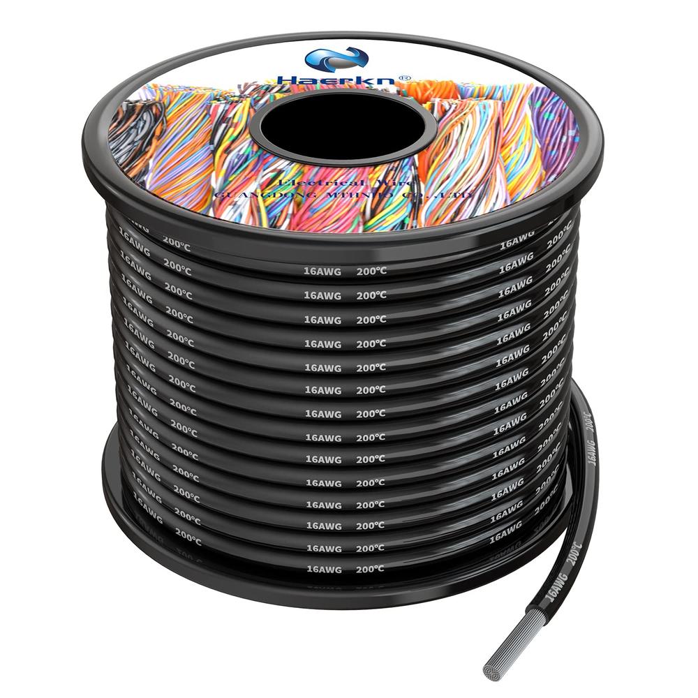 Haerkn Black 16 Gauge Hookup Wire Trusted Distributor Haerkn Black 16 Gauge Hookup Wire